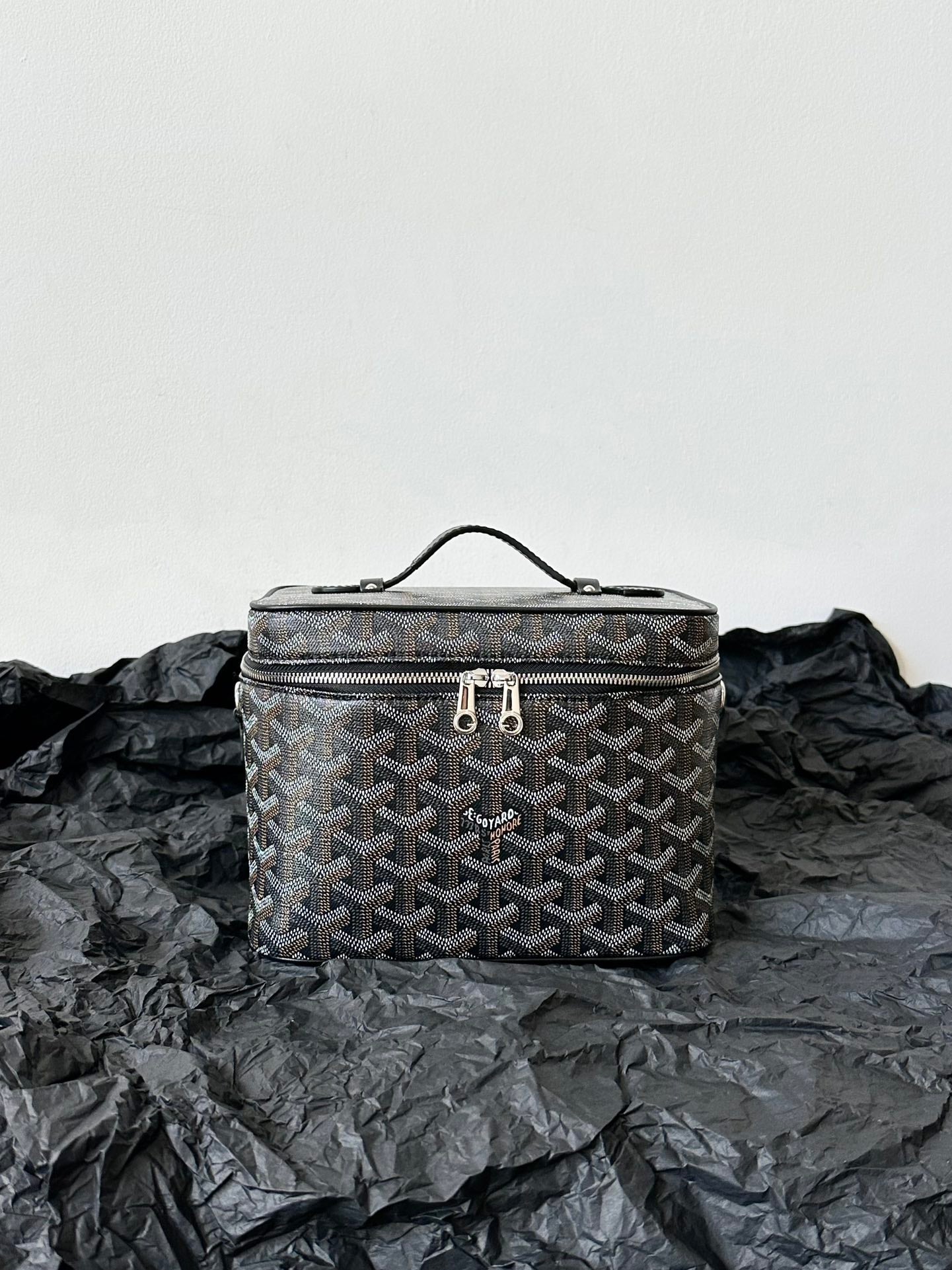 Trousse de maquillage Goya 20 cm en toile noire