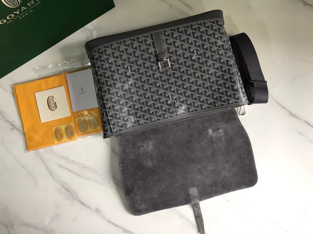 SAC GOYARD CITADIN 38CM TOILE GRIS