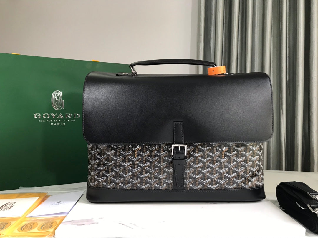 ゴヤール シタダン バッグ 38CM ブラック キャンバス