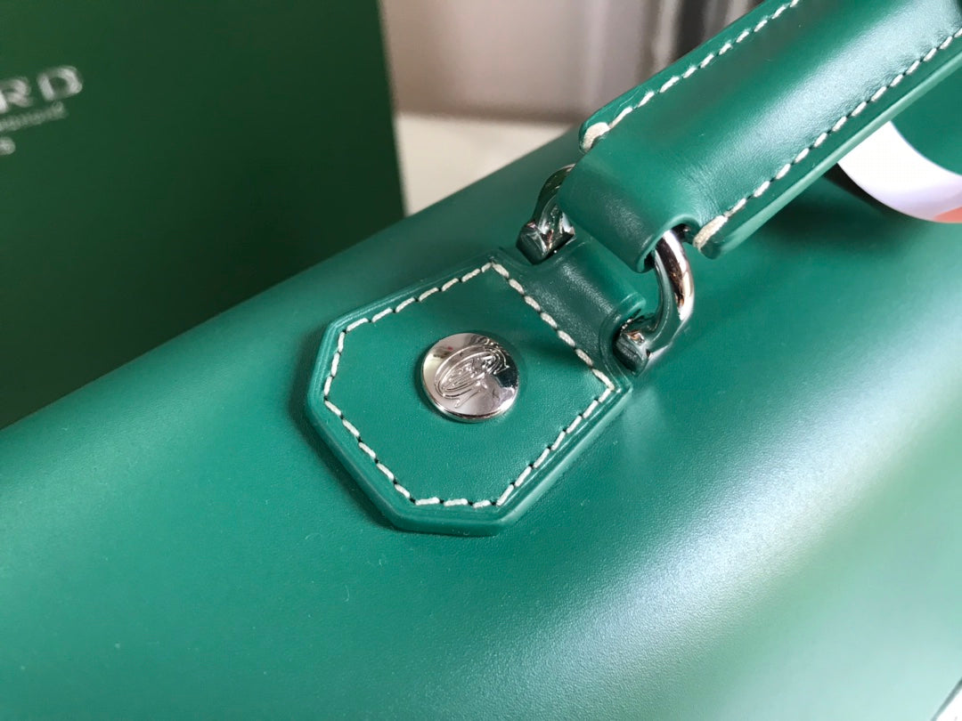 ゴヤール シタダン バッグ 38CM グリーン キャンバス