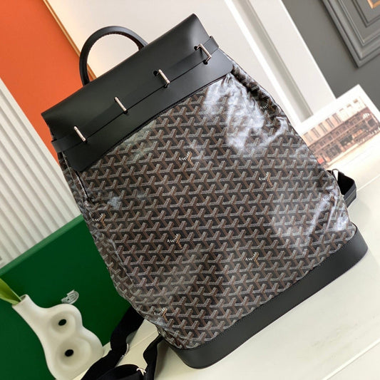 GOYA スチーマー PM バッグ 48cm ブラック キャンバス