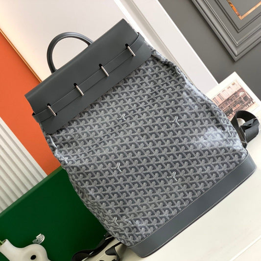 GOYA スチーマー PM バッグ 48cm グレー キャンバス