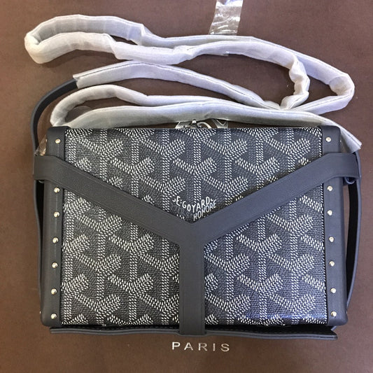 ミノディエール トランクバッグ 17cm グレー キャンバス