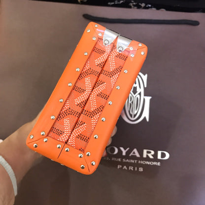 ミノディエール トランクバッグ 17cm オレンジ キャンバス