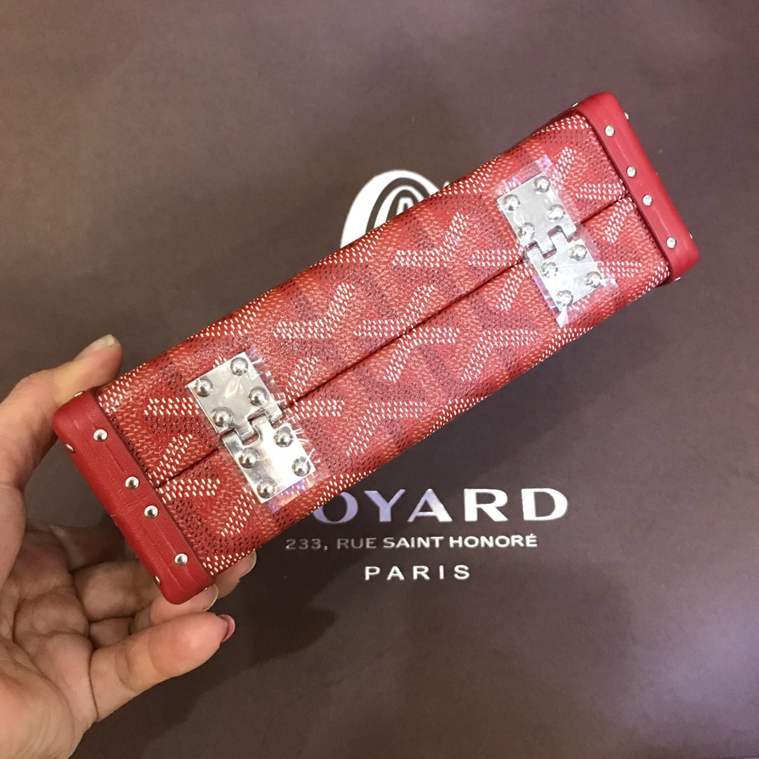 ミノディエール トランクバッグ 17cm レッドキャンバス