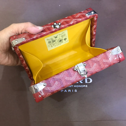 ミノディエール トランクバッグ 17cm レッドキャンバス