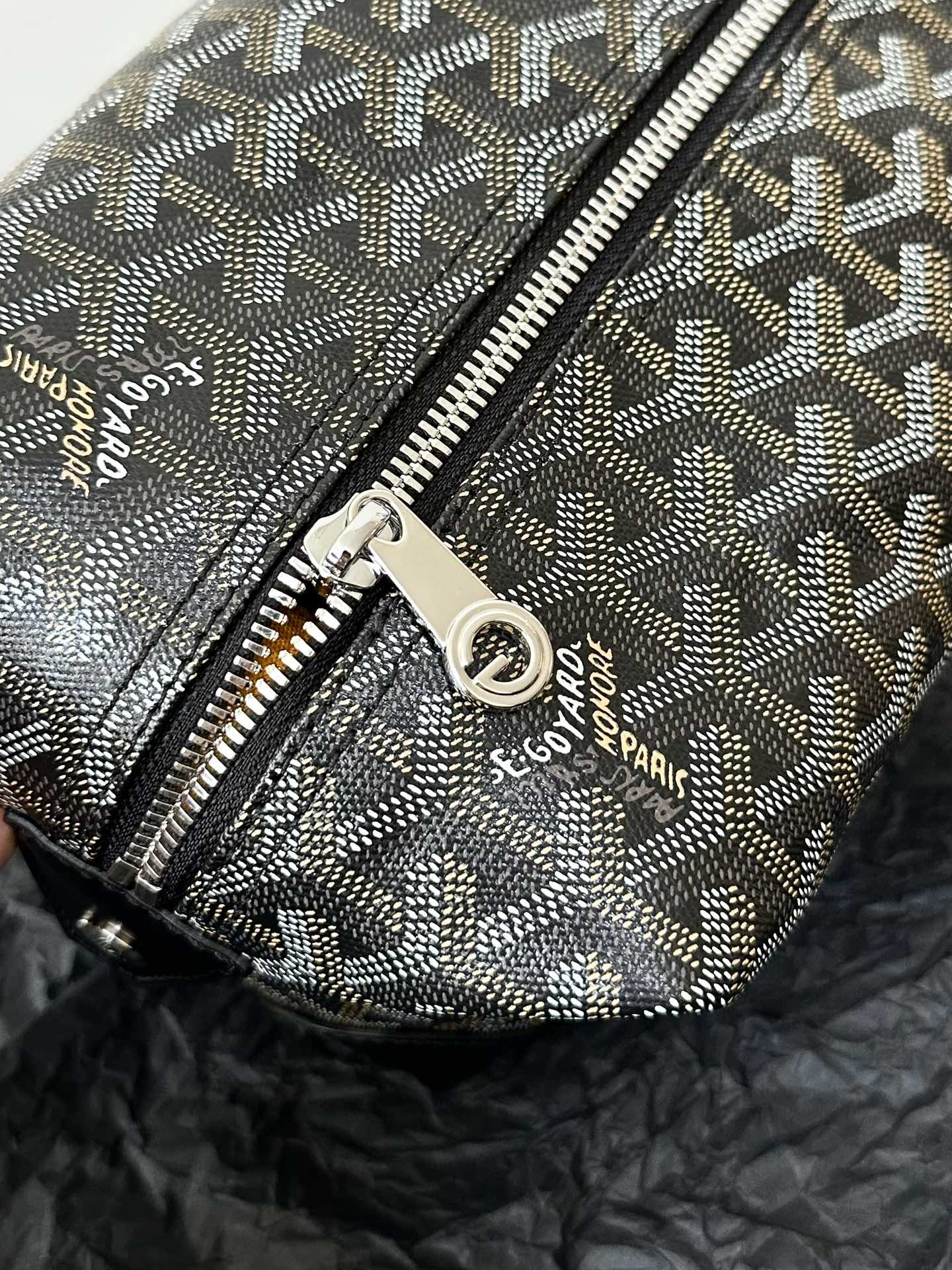 TROUSSE DE COSMÉTIQUE GOYA 24CM TOILE NOIRE