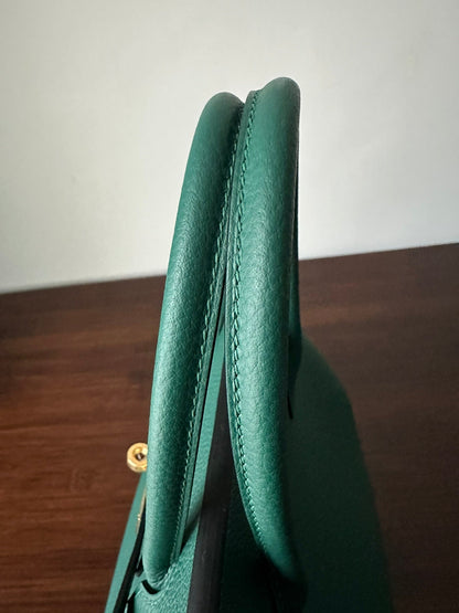HM バーキン 30cm マラカイト トゴレザー ゴールド金具