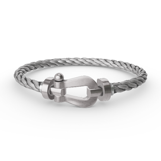 FORCE LARGE HORSESHOE NO DIAMOND BRACELET SILVER