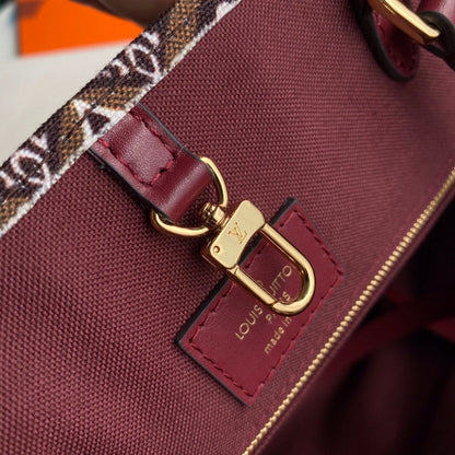 LV SINCE 1984 ONTHEGO GM ブラウンテキスタイル