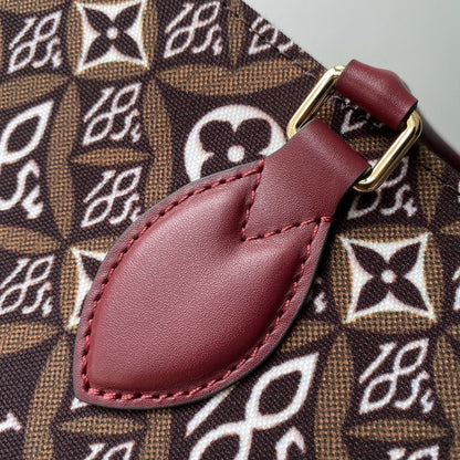 LV SINCE 1984 ONTHEGO GM ブラウンテキスタイル